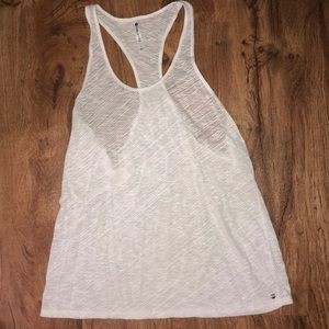 Fabletics White Racerback Tanktop